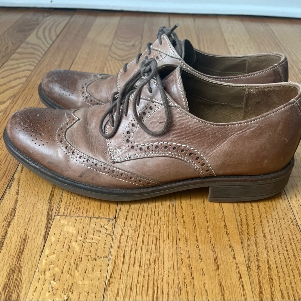 Bostonian Classic Brown Leather Men's Dress Shoes Size 9.5 Dress Workwear